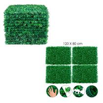 4 Placa Artificial De Buxinho Revestimento Parede 60x40cm