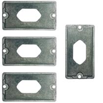 4 Placa Condulete Alumínio 3/4 1 Tomada Padrão Pb Sieg