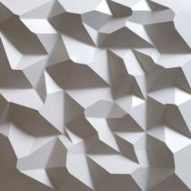 4 Placas 3D PVC 50x50 Revestimento de Parede Diamante Alto Revelo Kit Para (1m²)