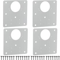 4 Placas De Reparo Para Dobradiça De Armário MDF UN.QDD 4 Placas De Reparo Para Dobradiça De Armário MDF UN.QDD