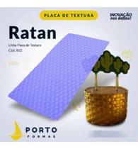 4 Placas De Textura Flexível P/ Bolos E Chocolate Ratan 802 - Porto Formas