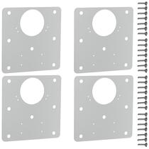 4 Placas Para Reparo De Porta Dobradiça Armário MDF SF.QDD