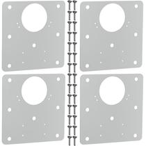 4 Placas Reparo Para Dobradiças De Porta Armário MDF FS.QDD