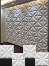 4 placas revestimento 3d de pvc decoracao de parede 50x50cm - ILOVE3D