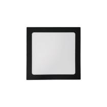 4 Plafon Painel Led 24W Embutir Slim Quadrado Bivolt Preto