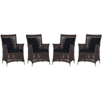 4 Poltronas Igapó Alumínio Micro Pintura Fendi Corda Náutica Estofado 12