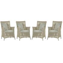 4 Poltronas Igapó Alumínio Micro Pintura Fendi Corda Náutica Estofado 3