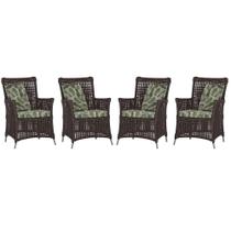 4 Poltronas Igapó Alumínio Micro Pintura Fendi Corda Náutica Estofado 5