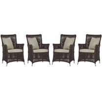 4 Poltronas Igapó Alumínio Micro Pintura Fendi Corda Náutica Estofado 7