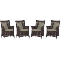 4 Poltronas Igapó Alumínio Micro Pintura Fendi Corda Náutica Estofado 8