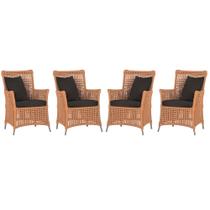 4 Poltronas Igapó Alumínio Micro Pintura Fendi Corda Náutica Estofado 9