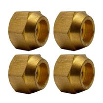 4 Porcas 1/2 Para Tubo Cobre Ar Condicionado E Refrigeração