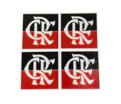 4 Porta Copo Quadrado Flamengo Personalizado Estilo Presente 4 Porta Copo Quadrado Flamengo Personalizado Estilo Presente
