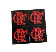 4 Porta Copo Quadrado Flamengo Personalizado Estilo Presente
