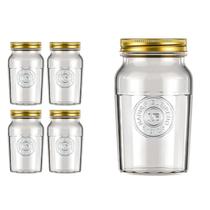 4 Pote Americano Mantimento Café Vidro Vintage 1L Nadir 4 Pote Americano Mantimento Café Vidro Vintage 1L Nadir