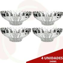 4 Pote de Sobremesa Brazilia 340ML Sorvete Açai Amendoin