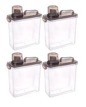 4 Pote Hermetico Dispenser Bico Dosador Trava Cereais Grãos 4 Pote Hermetico Dispenser Bico Dosador Trava Cereais Grãos