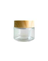 4 Potes de Vidro 100ml com Tampa Plástica Bambu para Cosméticos/Velas 4 Potes de Vidro 100ml com Tampa Plástica Bambu para Cosméticos/Velas