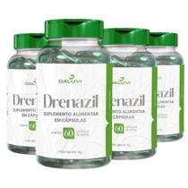 4 Potes Drenazil 240 Caps Original Fórmula Exclusiva