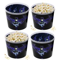 4 Potes e Pipoca Estampado do Batman 2.1 litros Sacola Surpresa Aniversário 4 Potes e Pipoca Estampado do Batman 2.1 litros Sacola Surpresa Aniversário