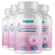 4 Potes Gravidmax Fórmula Exclusiva 240 Caps 4 Meses de Uso 4 Potes Gravidmax Fórmula Exclusiva 240 Caps 4 Meses de Uso