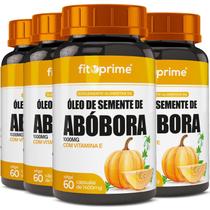 4 Potes Óleo De Semente De Abóbora 1000mg 60cps Fitoprime