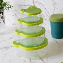 4 Potes para Armazenamento Sapo Plástico Lyor 4 Potes para Armazenamento Sapo Plástico Lyor