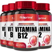 4 Potes Vitamina B12 7,2mcg 60cps Fitoprime