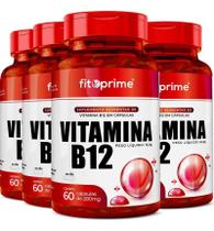 4 Potes Vitamina B12 7,2Mcg Com 60 Cápsulas Fitoprime