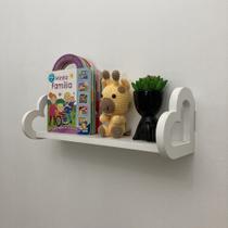 4 Prateleiras coração colorida quarto decoração infantil 60