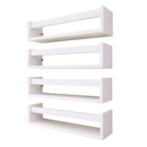 4 Prateleiras Livros Nichos Decorativos Quarto Infantil Suporte Banheiro Organizador Temperos 30cm