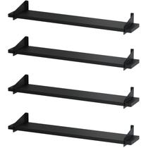 4 Prateleiras Suspensa Estilo Industrial Madeira 50cm FS PP 4 Prateleiras Suspensa Estilo Industrial Madeira 50cm FS PP