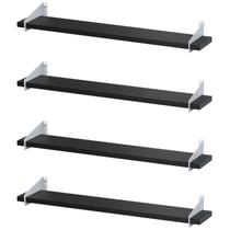 4 Prateleiras Suspensa Estilo Industrial Madeira 60cm FS BP