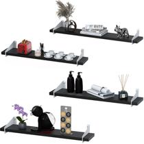 4 Prateleiras Suspensa Multiuso 60Cm Para Sala Quarto SF BP