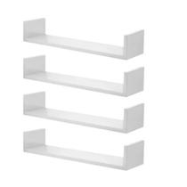 4 prateleiras u 60x15 branca para sala