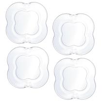 4 Pratos de Sobremesa Butterfly (17 cm)