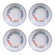 4 Pratos Fundo Bowl Melamina Plástico 650ml Bacio Del Mare 4 Pratos Fundo Bowl Melamina Plástico 650ml Bacio Del Mare