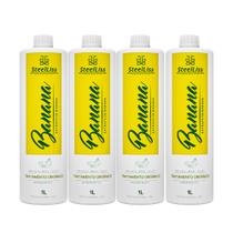 4 Progressivas Extrato de Banana Sem Formol - Steel Liss