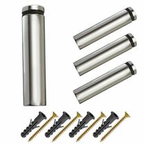 4 Prolongador Espaçador Cromado P/ Vidro 10cm