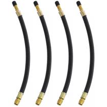 4 Prolongador Extensão Flexível Borracha 210mm Bico De Roda