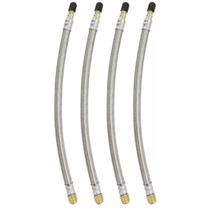 4 Prolongador Extensão Flexível Malha de Aço 270mm Bico De Roda