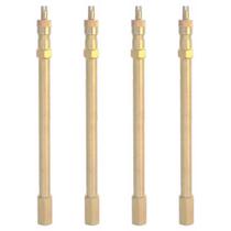 4 Prolongador Extensão Rígida Metal 125mm Bico De Roda