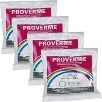 4 Proverme Vermífugo 28g Aves, Suínos, Bovinos, Equinos 4 Proverme Vermífugo 28g Aves, Suínos, Bovinos, Equinos