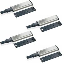 4 Pulsador Tip-on Fecho Toque Magnético Metálico Porta Gaveta Móveis