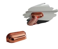 4 Puxador Concha para Gavetas, Móveis, Armários Cor Rose