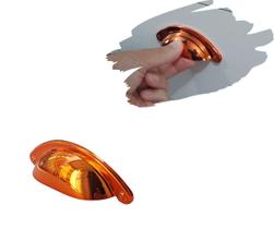 4 Puxador Concha para Gavetas, Móveis, Armários Rose (Metal)