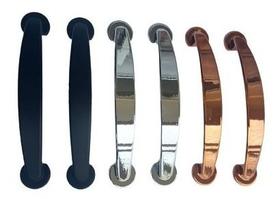 4 Puxador Móveis Armário Gavetas Cozinha Alça Cromado 4 Puxador Móveis Armário Gavetas Cozinha Alça Cromado