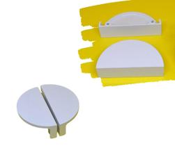 4 Puxadores Concha Next Branco Retro para Gavetas e Armários 4 Puxadores Concha Next Branco Retro para Gavetas e Armários