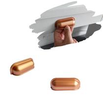 4 Puxadores Concha Rose Fosco Para Gaveta, Armário, Móveis