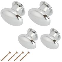 4 Puxadores Oval Cromado Armario Pia Moveis Guarda Roupa Porta Gaveta 4 Puxadores Oval Cromado Armario Pia Moveis Guarda Roupa Porta Gaveta